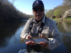 Nice Watauga rainbow trout with Huck
