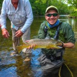A big South Holston Brown Trout while fishing with Mike King