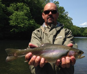 Fat Watauga river rainbow trout 5-15-16