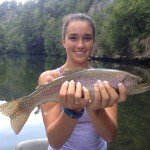 Beautiful Watauga river rainbow trout