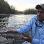 Pete with another Watauga river rainbow trout (1)