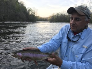 Pete with another Watauga river rainbow trout (1)