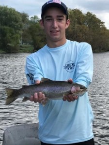 Watauga river rainbow trout fishing with Jon
